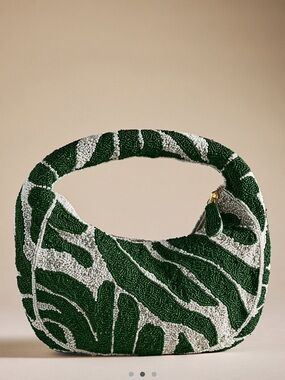 NEW Beaded Palm Leaf Bag